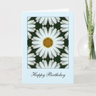 Carte Marguerite symétrique - Anniversaire