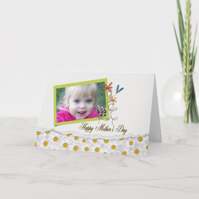 Carte Marguerites pour maman (Devant)