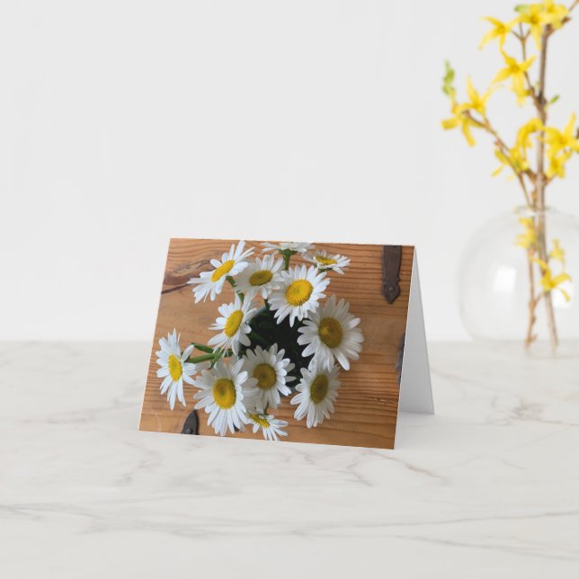 Carte Marguerites (vierge) (Fleur jaune)