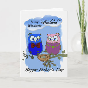 Carte Mari / Bonne Fête des pères - Chouettes de dessin 
