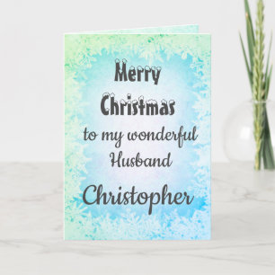 Carte Mari de Noël Joyeux Personnalisé