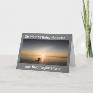 CARTE MARI PROFITEZ DE VOTRE ANNIVERSAIRE "SUR L'EAU