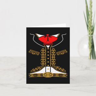 Carte Mariachi Charro Costume Mexicain Pour Cinco De May