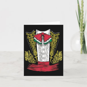 Carte Mariachi Charro Costume Mexicain Pour Dia De Los M