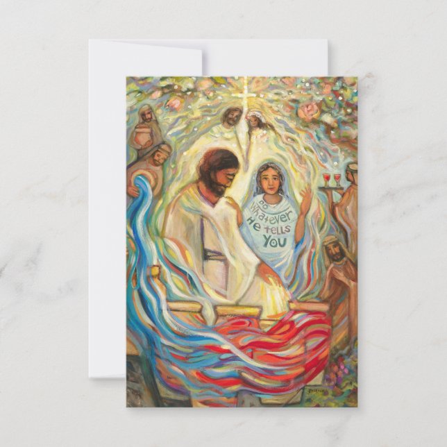 Carte Mariage à la Cana Prayer Card, John 2 (Devant)