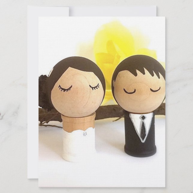 Carte mariage à motif japonais (Devant)