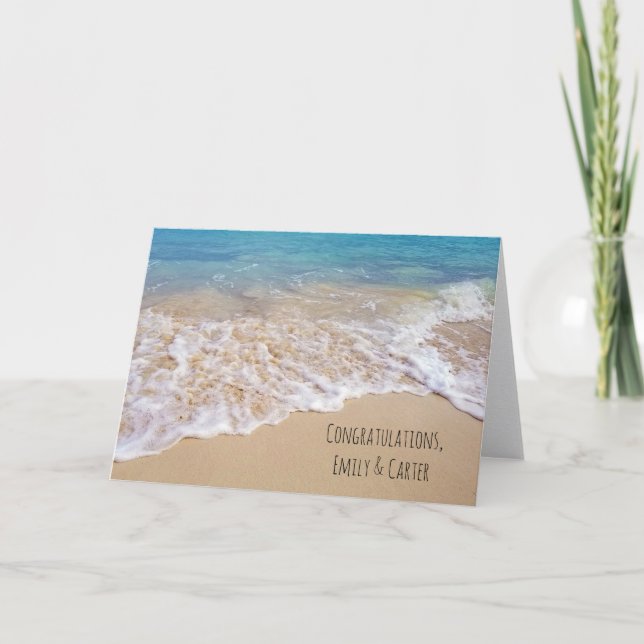 Carte Mariage à Ocean Beach (Devant)