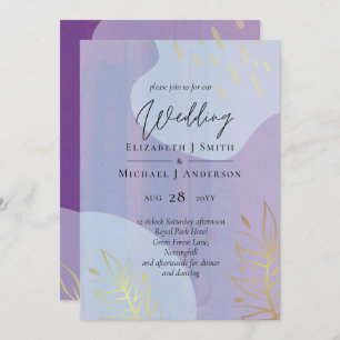 Carte Mariage Abstrait moderne scandinave japonais