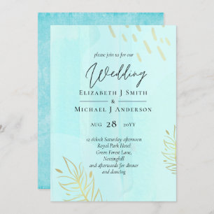 Carte Mariage Abstrait moderne scandinave japonais