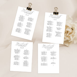 Carte Mariage Alphabétique moderne