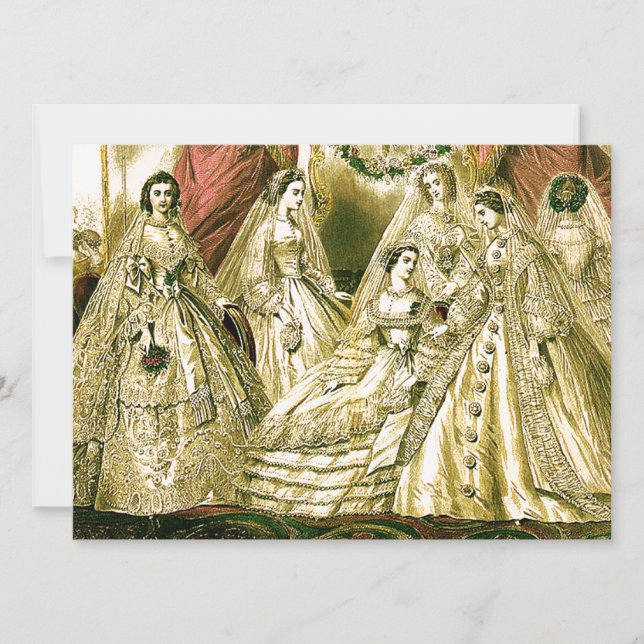 Carte Mariage Antique de la Mariée (Devant)