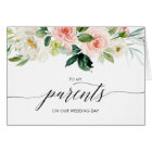 Carte mariage aux parents, Keepsaké, Note