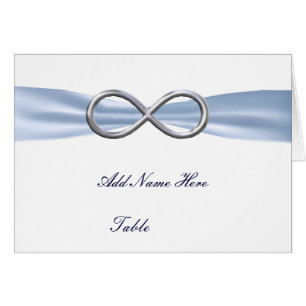 Carte Mariage Blue Infinity Table Place