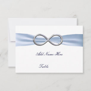 Carte Mariage Blue Infinity Table Place
