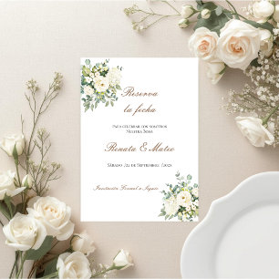 Carte Mariage Bohème Enregistrer la Date