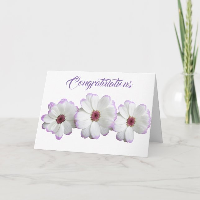Carte Mariage Bouquet Blossom Destinée romantique (Devant)