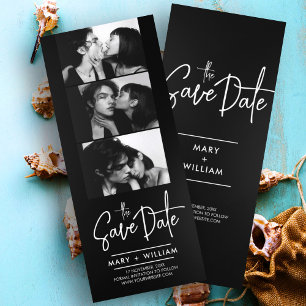 Carte Mariage cabine photo moderne enregistrer la date i
