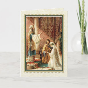 Carte Mariage catholique Vierge Marie St. Joseph