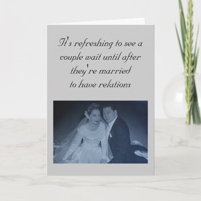 Carte Mariage - C'est rafraîchissant de voir un couple a (Devant)