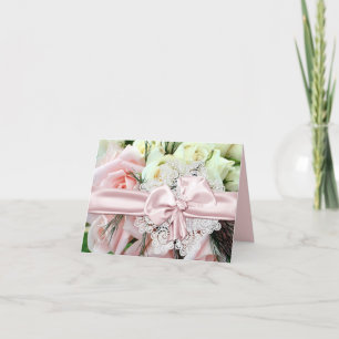 Carte Mariage Chic Rose Roses