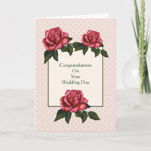 Carte Mariage : Christian : Roses roses roses