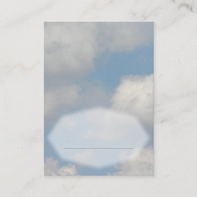 Carte Mariage Cloud (Devant)