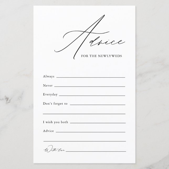 Carte mariage Conseils & Voeux Pour Les Jeunes Mar (Devant)