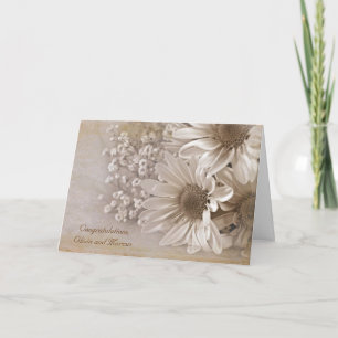 Carte Mariage Daisy Bouquet