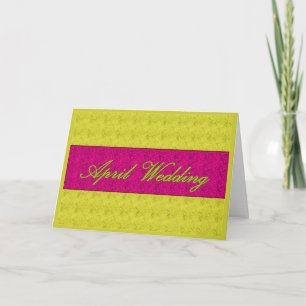 Carte "Mariage d'avril" - Personnalisable
