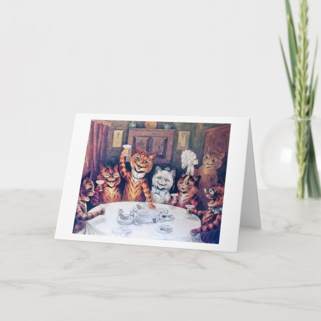 Carte Mariage de chat, Mariage, Mariée, Mariée, Louis Wa (Devant)