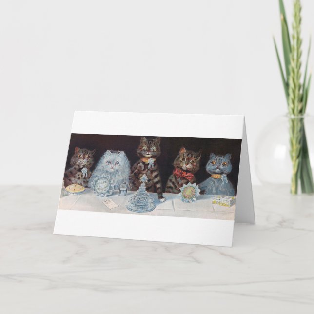 Carte Mariage de chat, Mariage, Mariée, Mariée, Louis Wa (Devant)