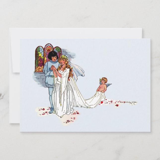 Carte mariage de conte de fées (Devant)