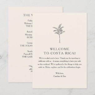 Carte Mariage de Destination Itinéraire de Bienvenue Pal