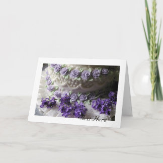 Carte Mariage de gâteau