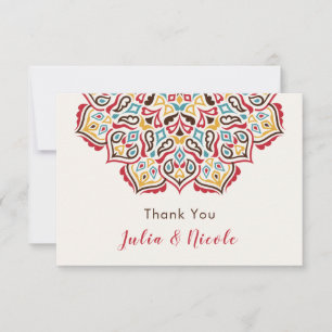 Carte Mariage de Motif de mandala géométrique classique