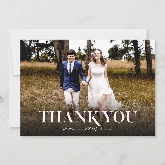 Carte Mariage de police moderne simple photo (Devant)