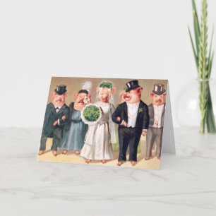 Carte Mariage de porc