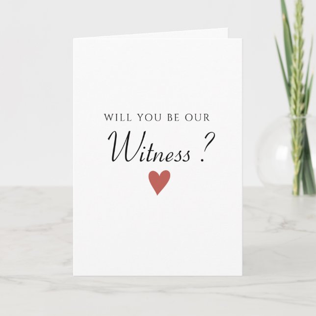 Carte Mariage de témoins passionnant (Devant)