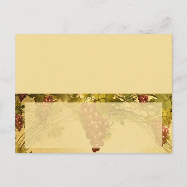 Carte Mariage de vignoble (Devant)