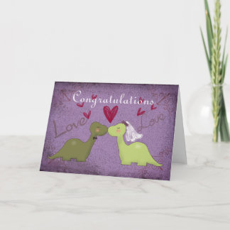 Carte Mariage Dinosaur
