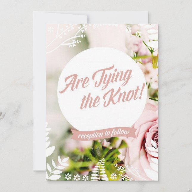 Carte Mariage du jardin de printemps (Devant)