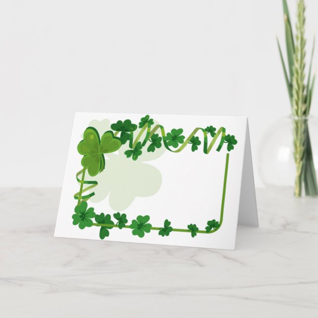 Carte Mariage du jour de St Patrick (Devant)