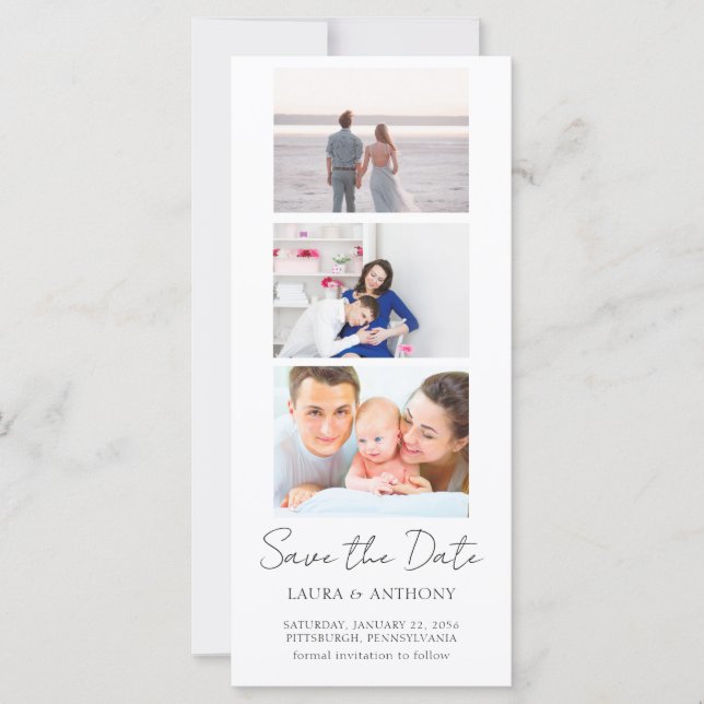 Carte Mariage du stand photo de la bande photo (Devant)