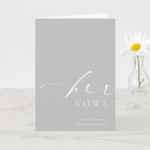 Carte Mariage Ellesmere Grey Her Vows