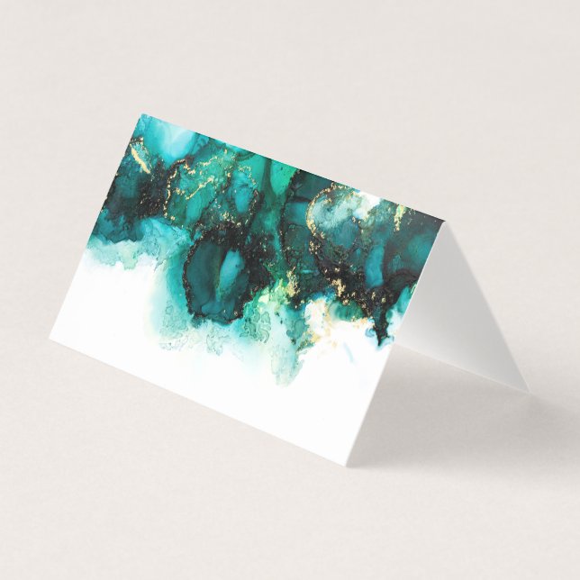 Carte Mariage Emerald Jewel Tone (Front)