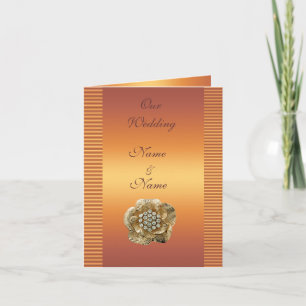 Carte mariage Enregistrer la date Gold Diamond Gol