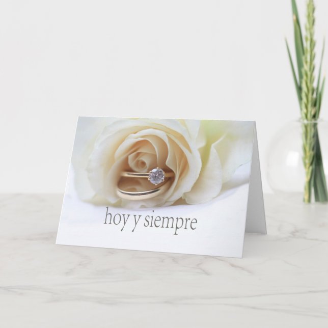Carte Mariage espagnol félicitations (Devant)