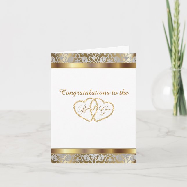 Carte Mariage - Félicitations à la mariée et à la mariée (Devant)