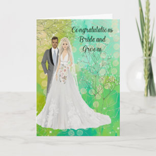 Carte Mariage Félicitations à la mariée et à la mariée