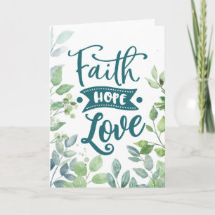 Carte Mariage Félicitations Religieux Foi Espoir Amour